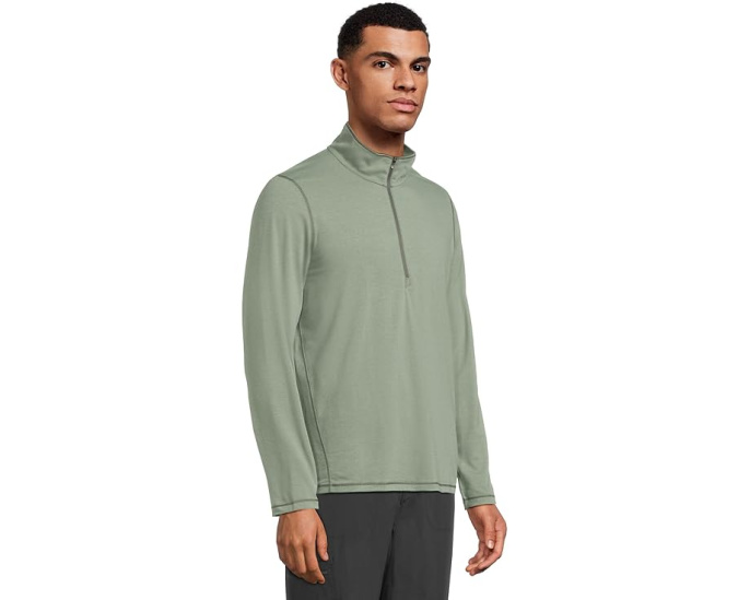Рубашка L.L.Bean Everyday SunSmart 1/4 Zip с защитой от солнца и молнией на четверть