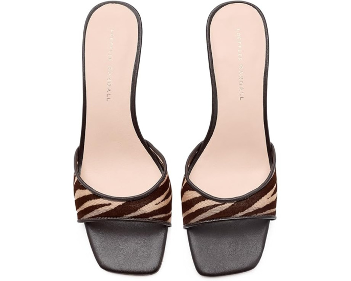 Туфли Loeffler Randall Tavia на среднем каблуке из сетки с принтом