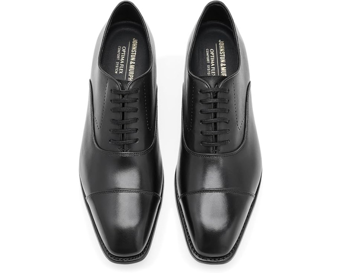 Johnston & Murphy Ashton Cap Toe туфли кэп-тое из натуральной зернистой кожи