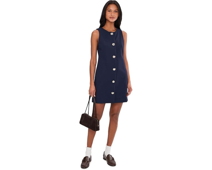 Платье Trina Turk Button Front Sleeveless на пуговицах из хлопковой смеси