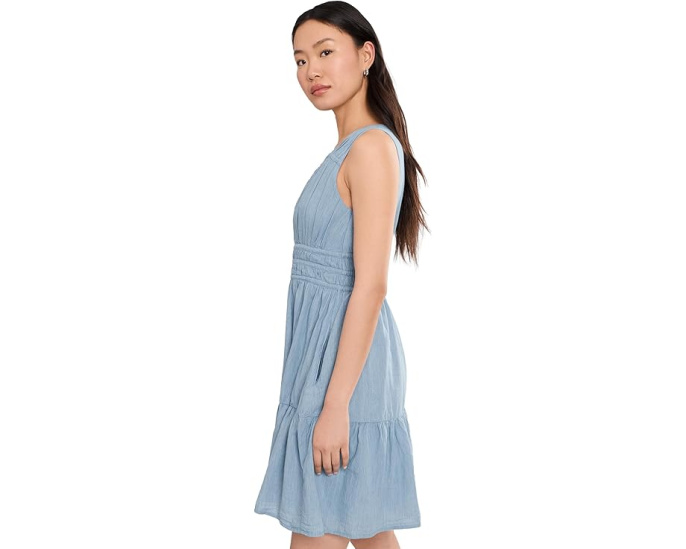 Voile Voyage Sleeveless Short Dress