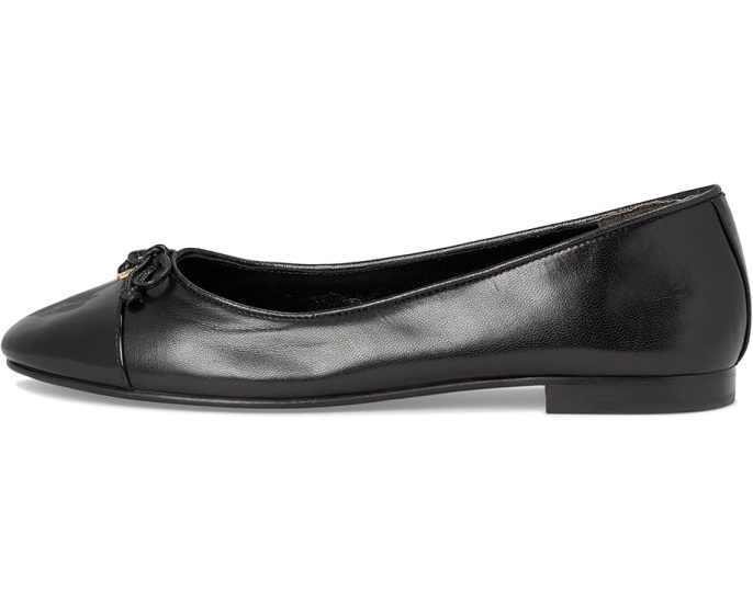 Балетки Tory Burch Cap Toe с бантом и контрастным мыском