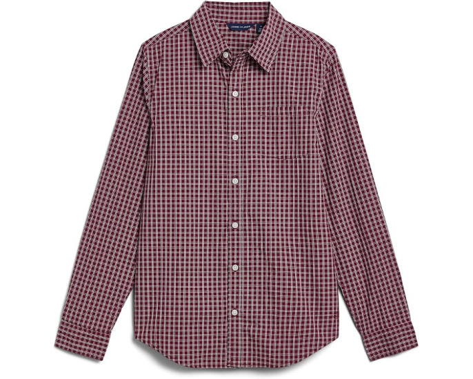 Plaid Poplin Button-Down Shirt (Toddler/Little Kid/Big Kid)