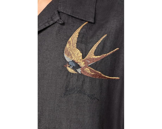 Рубашка Avia с коротким рукавом от AllSaints с вышивкой птиц