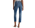 Mari Mid-Rise Slim Straight Crop Jeans in 13 Years Reign