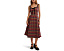 Платье Free People Freya Plaid миди с запахом и бантом на спине