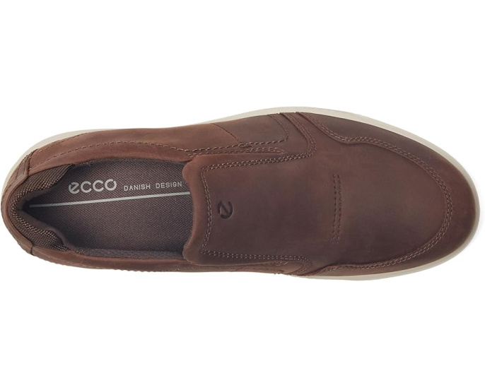 Кеды slip-on ECCO Byway из нубука коричневые