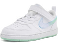 Кроссовки Nike Court Borough Low Fade для малышей White и Arctic Green