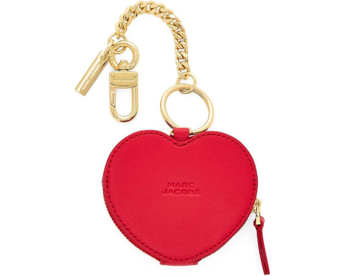 Брелок для сумки в форме сердца The Heart Pouch с цепочкой от Marc Jacobs