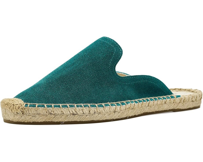 Эспадрильи мюли Suede Smoking из замши с джутовой подошвой Soludos