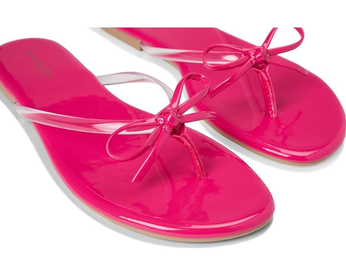 Сандалии Wish List Clear Patent V Leather от Seychelles с бантиком