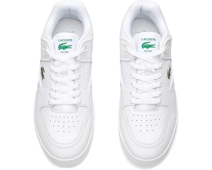 Кожаные кроссовки Courtcage Set Lacoste с перфорированным верхом