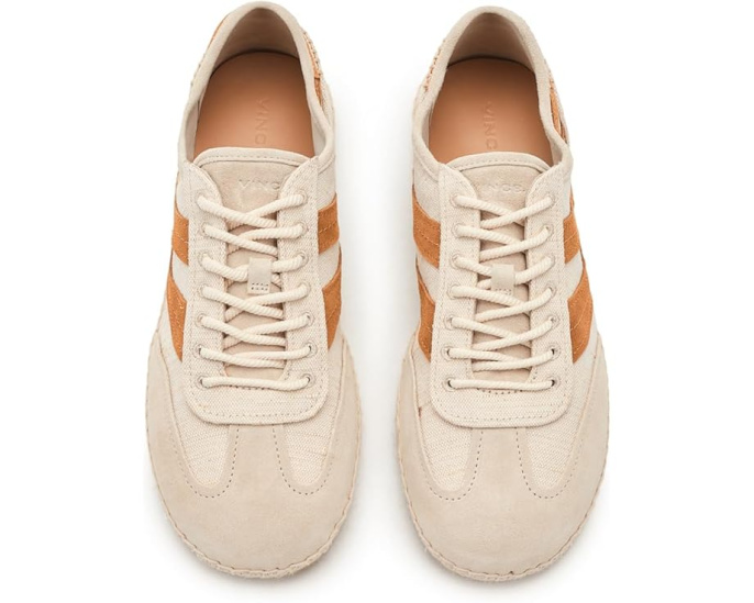 Кроссовки Vince Oasis Espadrille II Lace-Up с льняной отделкой