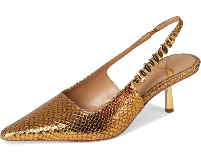 Лодочки Baker с острым носком и украшенными ремешками Sam Edelman