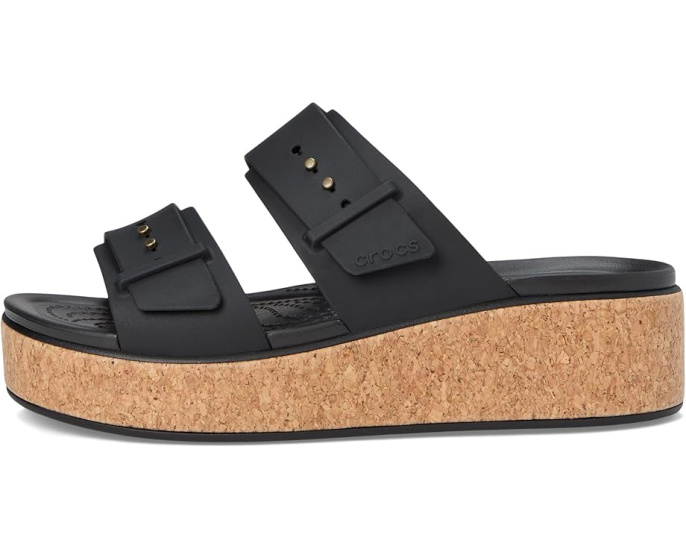 Сандалии Crocs Brooklyn Cork Buckle на пробковой платформе