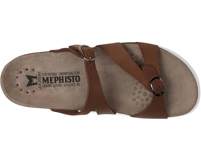 Босоножки Mephisto Hannel без задника на пробковой стельке с регулируемыми ремешками
