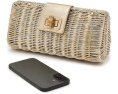 Клатч Leena Wicker Clutch Lilly Pulitzer из ротанга с золотой цепочкой