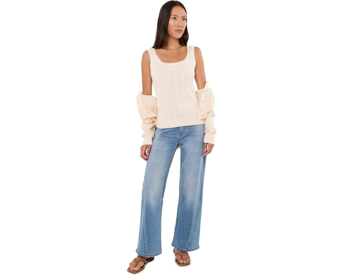 Джинсы KUT from the Kloth Petite Jean High-Rise Wide Leg Loveliness