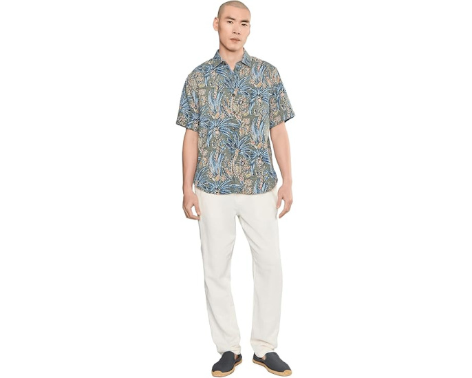 Рубашка Tommy Bahama Nova Wave Feira Fronds цвета пальмового мха