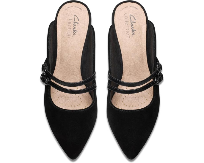 Сандалии Clarks Kataleyna Eve из замши на котячьем каблуке
