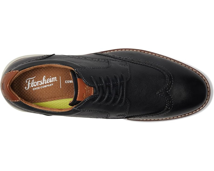 Оксфорды Florsheim Launch Wing Tip с круглым носком и технологией Flexsole