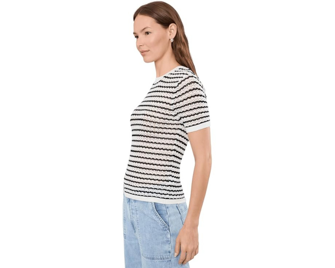 Футболка Joe's Jeans Crochet Baby с кружевной вязкой