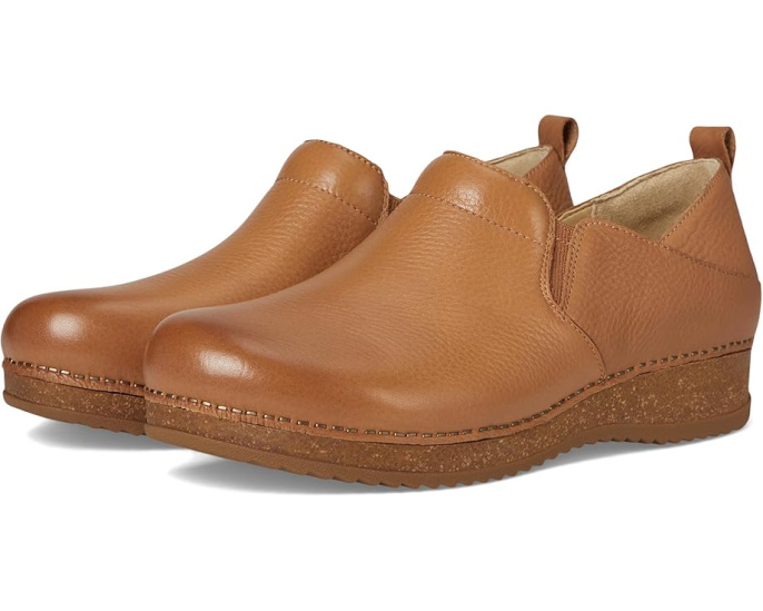 Слипоны Dansko Meara из кожи с пробковой подошвой и круглым носком