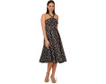 Платье Adrianna Papell в горошек с силуэтом fit-and-flare