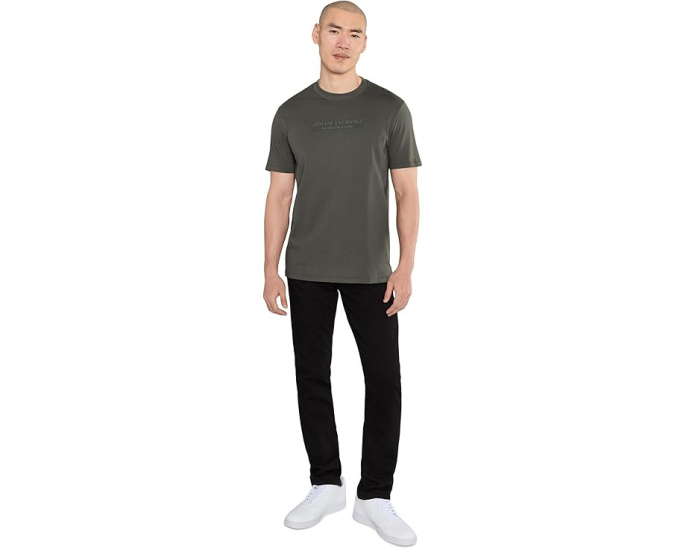 Armani Exchange футболка Cotton Jersey с AX надписью