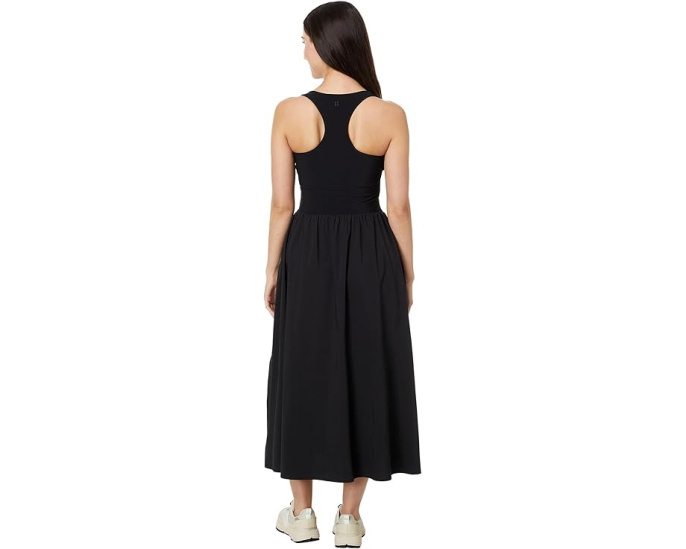 Платье миди Sweaty Betty Explorer Ribbed Racer с карманами