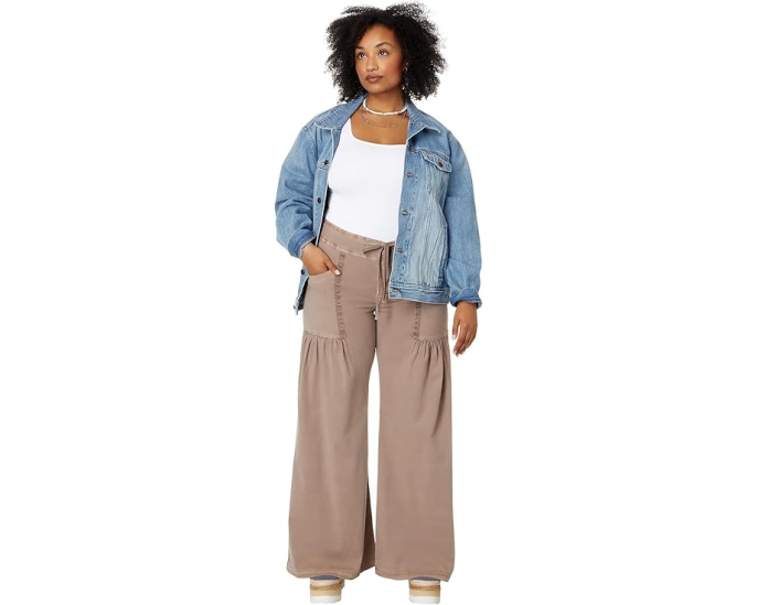 Широкие брюки XCVI Willowy Wide Leg из стретч-поплина