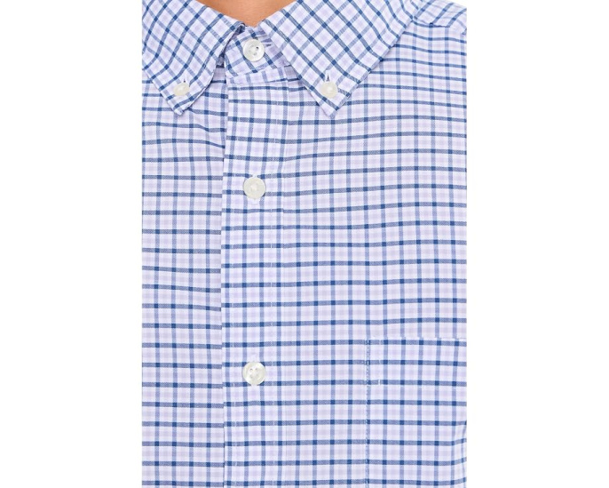 Рубашка Performance Cotton Tattersall от Vineyard Vines с охлаждающим нейлоном