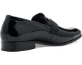 Florsheim Лоферы Tux Plain Toe Strap Slip-On в черном лаковом цвете