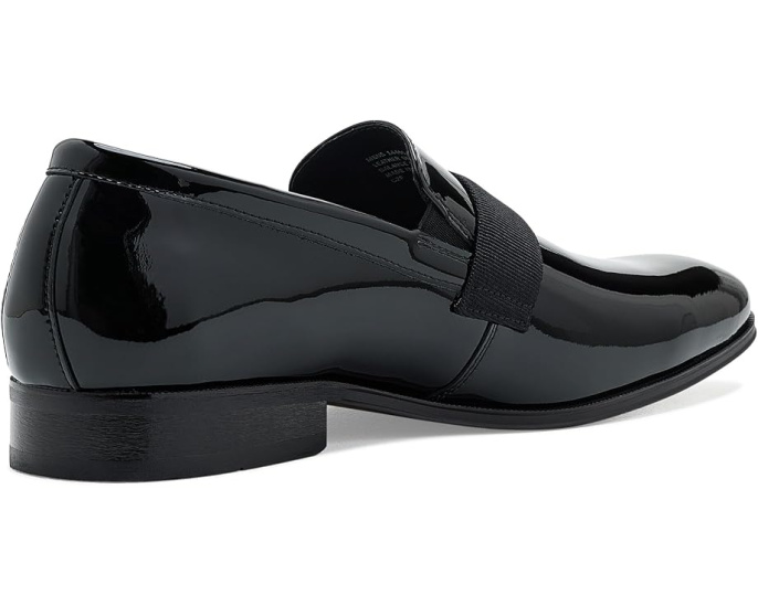 Florsheim Лоферы Tux Plain Toe Strap Slip-On в черном лаковом цвете