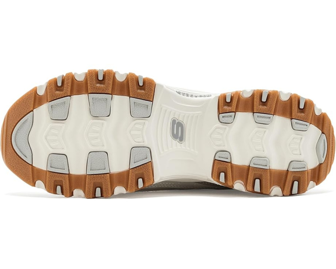 Кроссовки Skechers D'Lites Popular Vote серые на шнуровке