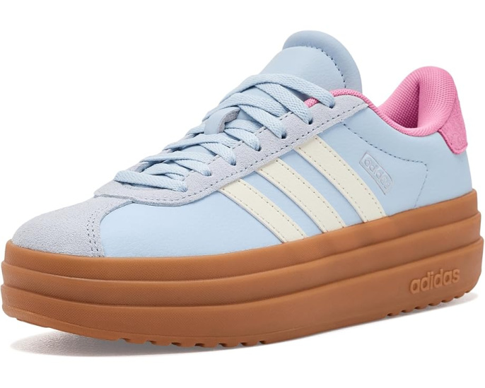 Кроссовки Adidas VL Court Bold для детей с цветочным принтом