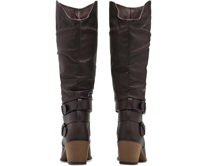 Сапоги Late от Journee Collection на скрытой платформе