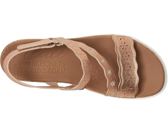 Босоножки Skechers Beverlee Cherished Aura с вышитым верхом и регулируемым ремешком
