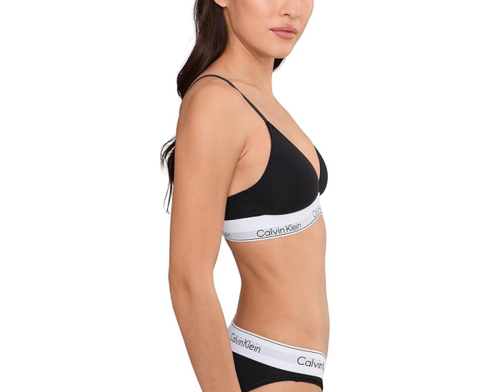 Бралетт Calvin Klein Underwear Icon из хлопка и модала с легким уплотнением