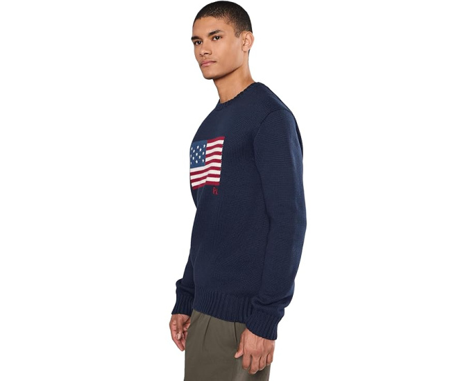 Свитер The Iconic Flag от Polo Ralph Lauren с историческим флагом США