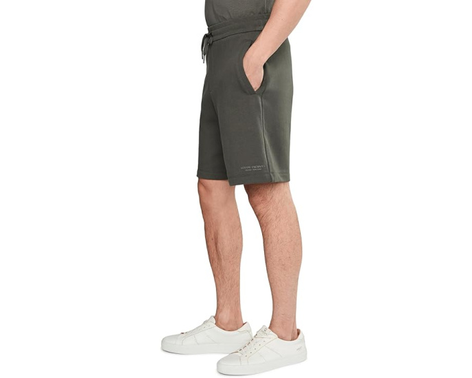 Шорты Armani Exchange из хлопкового френч терри с эластичным поясом на кулиске