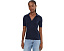 Jersey Elbow-Sleeve Collared Top