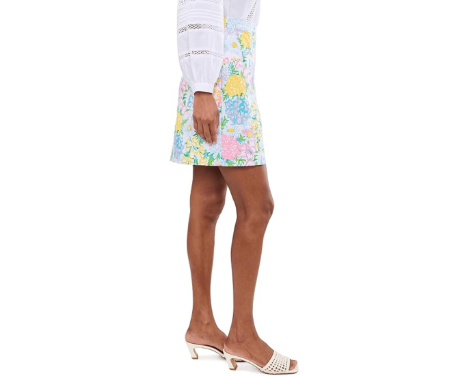 Юбка мини Lilly Pulitzer Colman Mini Skirt с прямым силуэтом и цветочным принтом