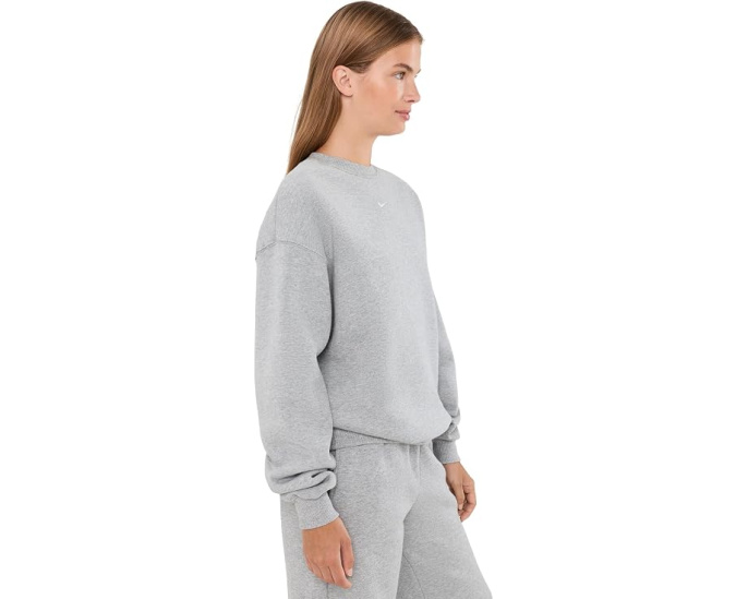 Свитшот Nike Studio Fleece свободного кроя с круглым вырезом