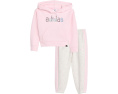 Adidas комплект с капюшоном и штанами розовый для малышей
