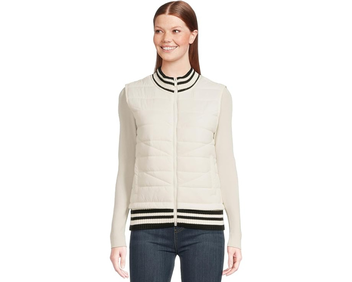 Безрукавка Liverpool Los Angeles Sleeveless Quilted Front Full Zip Sweater Vest