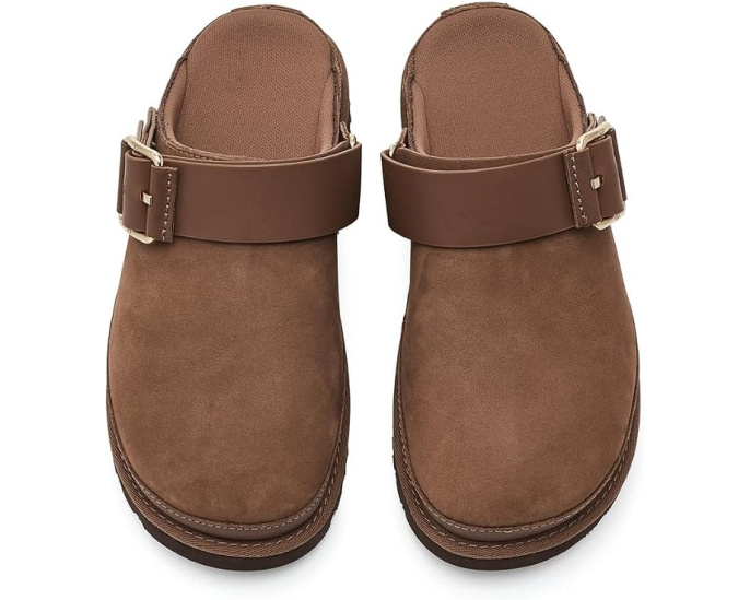 UGG Goldenstar Villa Clogs из нубука с регулируемым задним ремешком