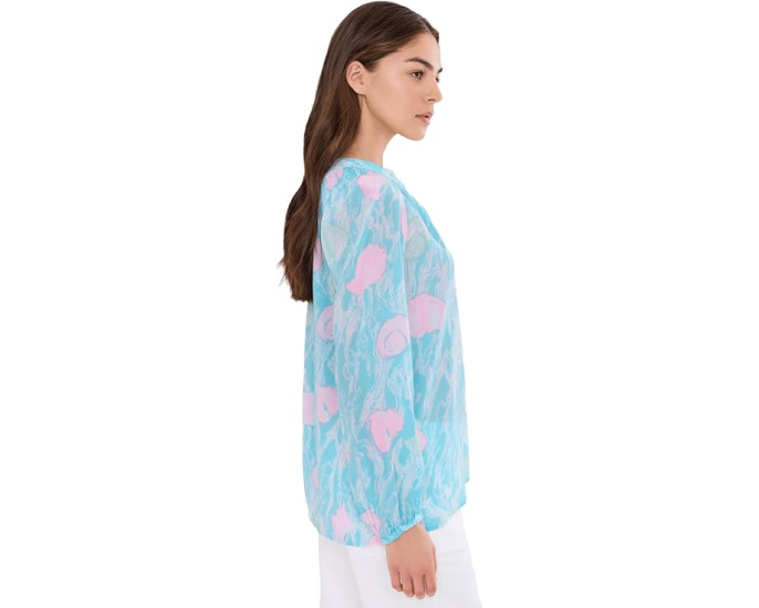 Блуза Elsa Top из шелка Lilly Pulitzer