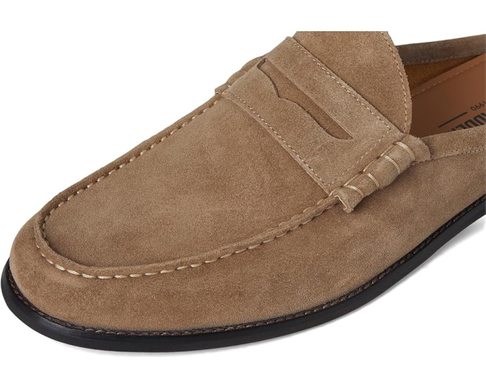 Тапочки-мокасины Steve Madden Abott из кожи с декоративным швом