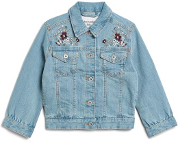 Джинсовая куртка с вышивкой abercrombie kids для детей